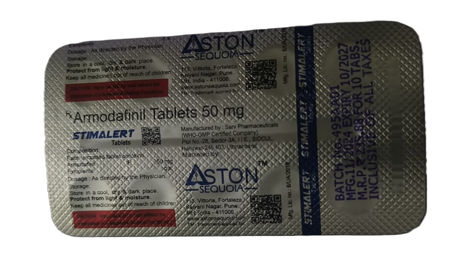 StimAlert Armodafinil Tablets 50 mg | Aston Sequoia